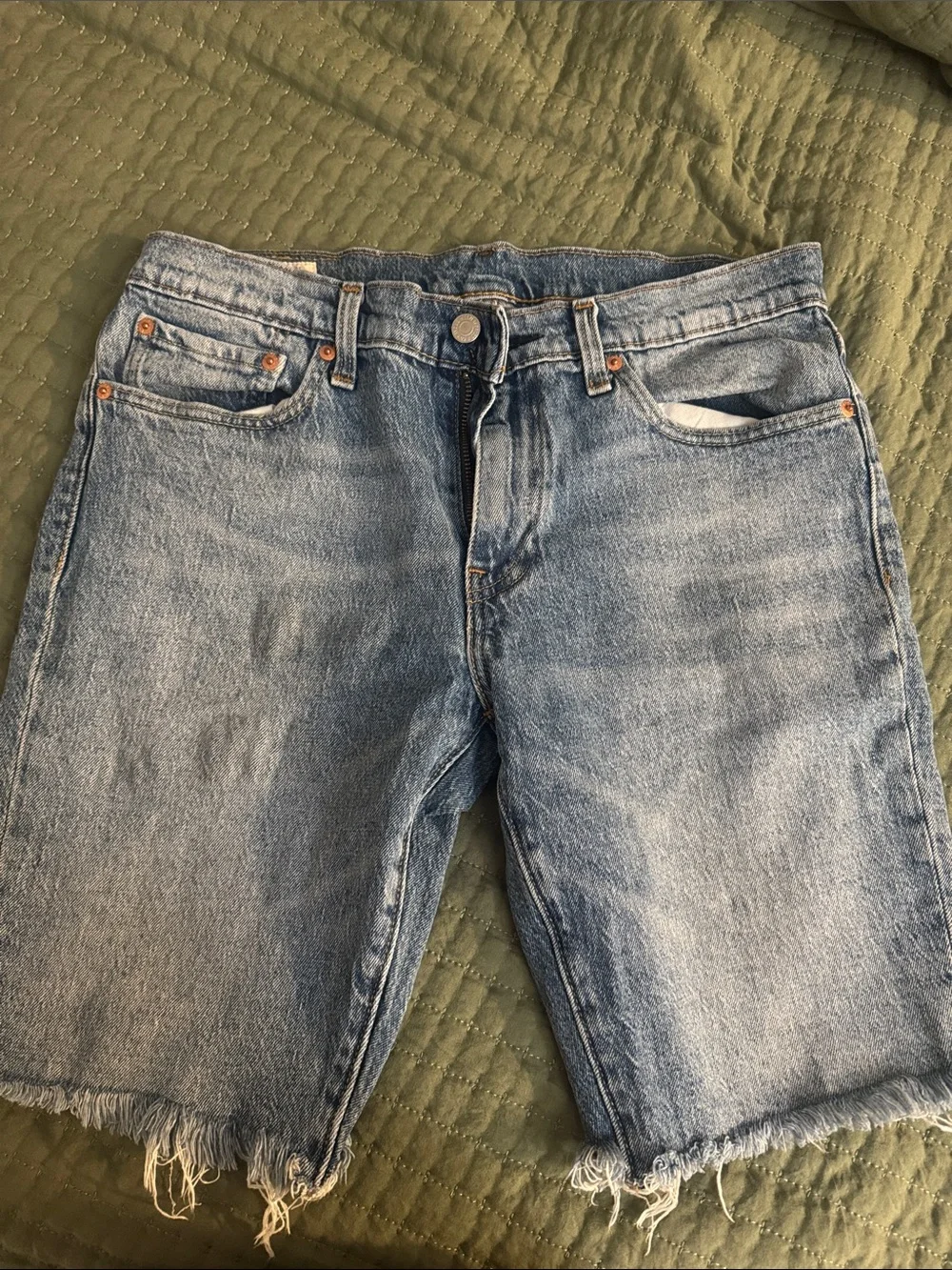 Levi's Men's Light Blue Denim Shorts